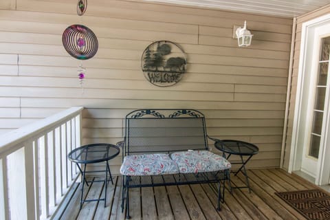 Sit and relax on the front porch.