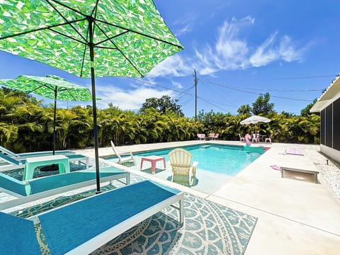 Large Saltwater Pool With Sun Shelf Great for Small Children and just lounging 