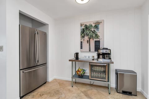 Create a "Masterchef" meal in the fully-equipped kitchen with a commercial-grade gas-range stove and plenty of counter space. Grab a coffee from the coffee bar, which sits to the entrance to the dining room.