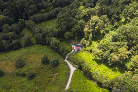 Air View of the Mill House, river and landscape