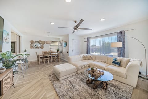 Airy Boho Glam Living Room