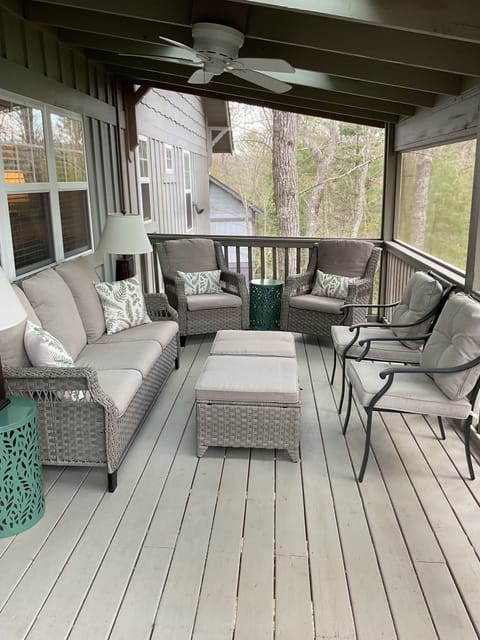 Inviting screened porch