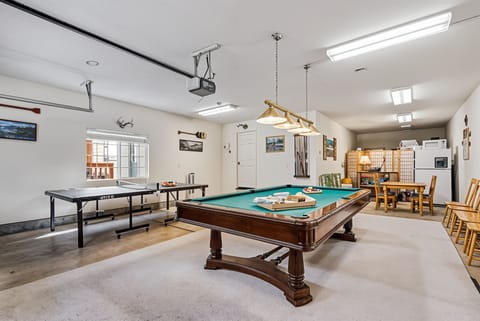 Furniture, Table, Indoors, Desk, Lamp