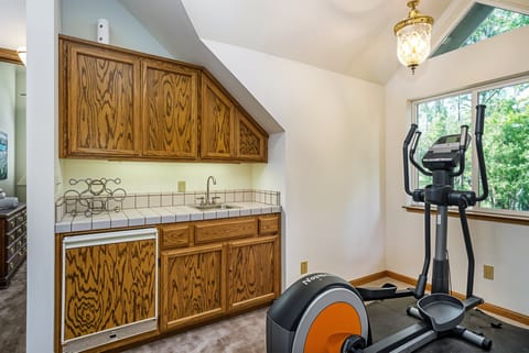 Indoors, Hardwood, Lamp, Sink, Fitness