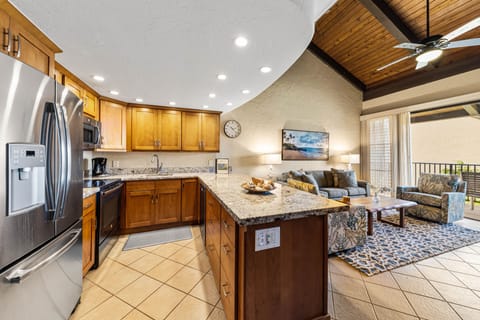 Tile flooring throughout the first floor