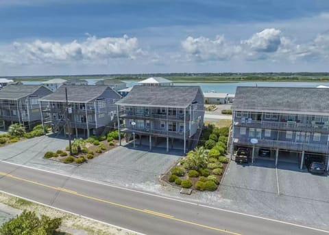 Front view from South Anderson Blvd with the sound in the background.