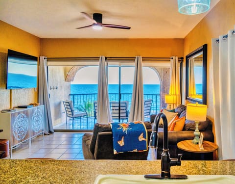 Living room with ocean view