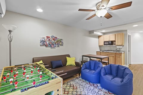 …and a couch, kitchenette, and dining table for kids to feel like they truly have their own space!