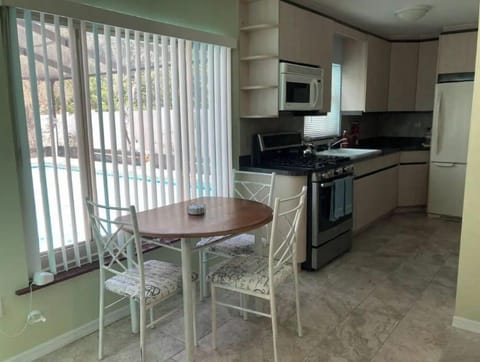 Guest house dining and kitchen
