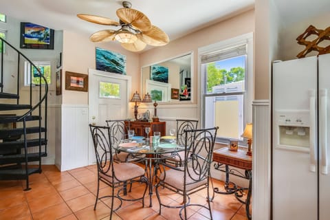 Dining table off the kitchen.