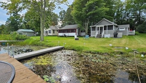 Looking at cottage from the dock