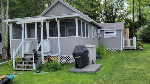 Looking toward the camp from the lake. 