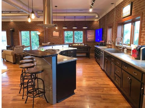 Plenty of space for cooking and visiting while making a delicious meal 