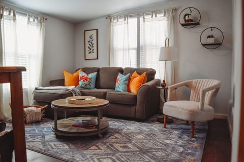 Living room with 60" Flat Screen