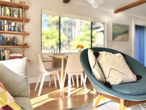 Close up of lounge chair.