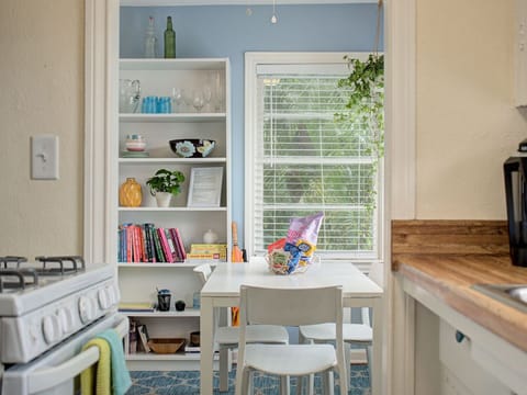 Dining space from kitchen.