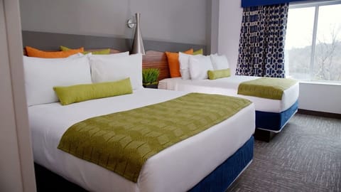 Settle into crisp linens and sleep soundly in comfort.