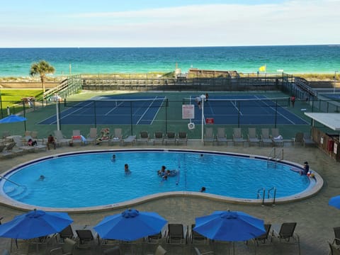 view from the private balcony 