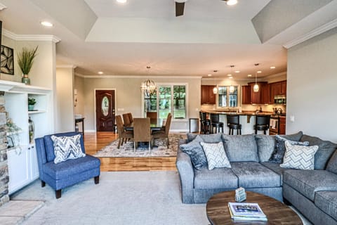 living room looking into dining room