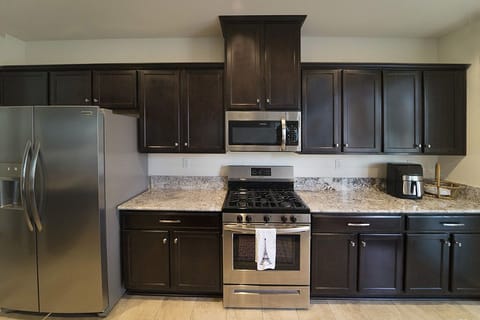 Kitchen stainless steel appliances