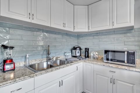 Room, Indoors, Kitchen, Sink Faucet, Microwave