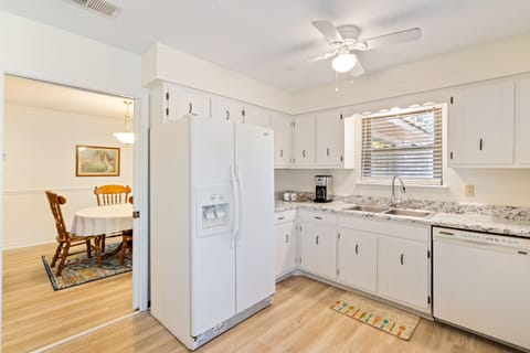 Everyone can congregate in the Kitchen, there's enough room!