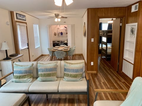 Open feel to living room