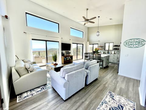 2nd Floor: Open concept living area #1 upstairs (sofa sleeper)