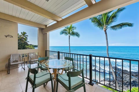 Lanai with ocean front view