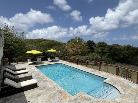 Large relaxing pool for your enjoyment.