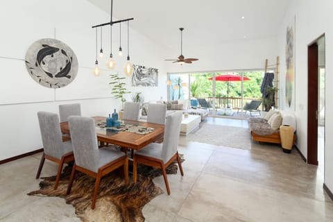 View of Dining, Living and Terrace
