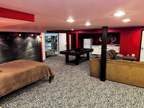 Bedroom #6/Basement: Queen Bed with 1/2 Bath and Full bath (with Steam Shower)