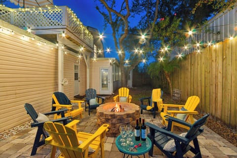Make memories around the fire pit --  ideal for stary nights & smores!