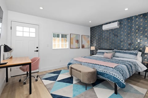 Bedroom with smart TV