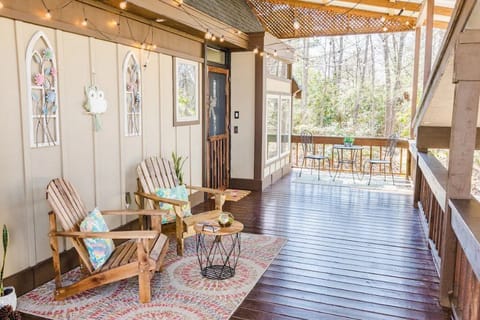 Read a book or sip coffee on the covered patio.