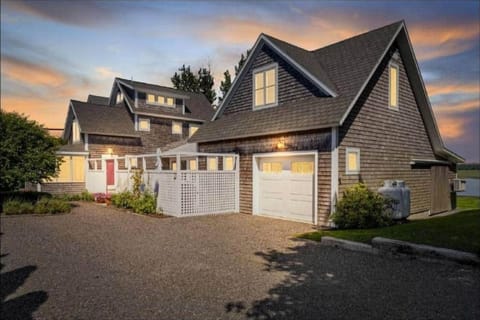 Front entrance and garage