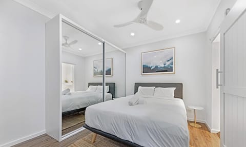 Spacious bedroom with natural light