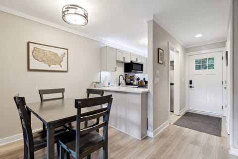 Enjoy a meal, game night, or work remotely from the dining room table