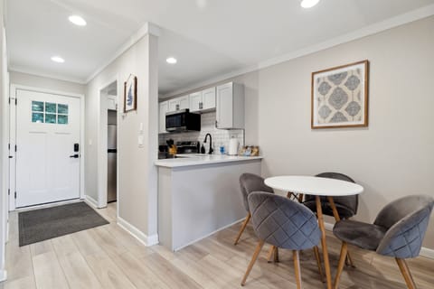 Enjoy a meal, game night, or work remotely from the dining room table