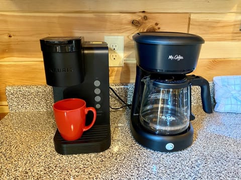Both a Keurig and traditional coffee maker available for guests