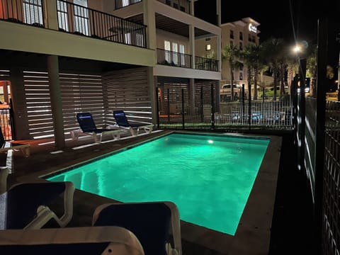 Private, heatable pool! And access to the community pool too! So nice!