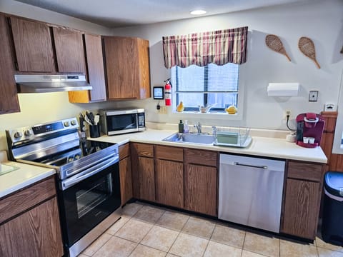 Brand new stainless steel oven and dishwasher