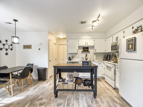 Fully stocked kitchen to whip up a gourmet meal for your family.