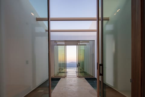 The entrance of the villa