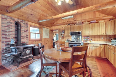 Kitchen & Dining Area | Wood-Burning Stove