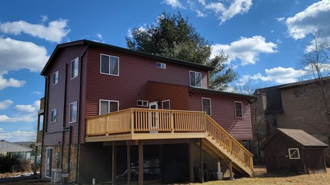 Back deck with dinning and BBQ