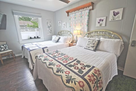 The garden room two double beds