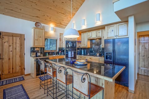 Fully stocked kitchen