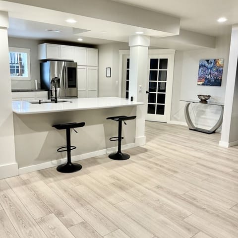 New kitchenette has everything you need except the stove/cooktop