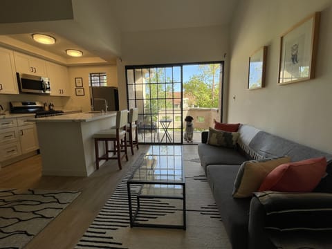 Sofa opens up to futon bed
